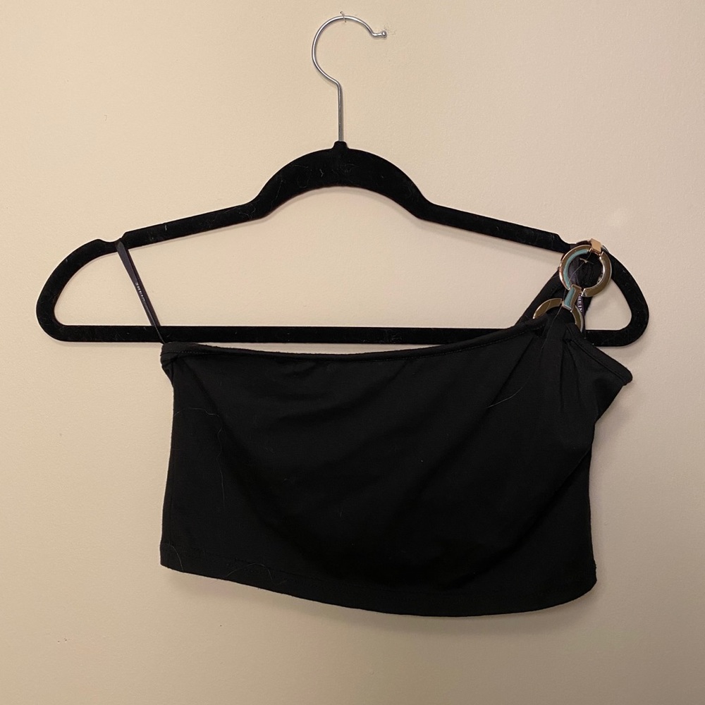 Old shoulder crop top